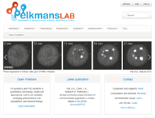 Tablet Screenshot of pelkmanslab.org